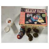 Pogs and milk cap maker