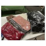 12 faux fur fuzzy infinity scarves assorted