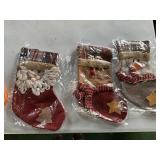 (3) nos Christmas midsized stockings