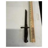 Remington bayonet has been sharpened w/ home made