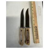 (2) tug-stag ultra honed prov knifes