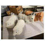 1 lot of of nativity animals, sheep are marked