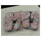 2 pair of pink slippers size UK 9-10