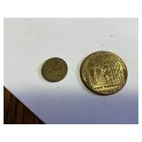 1974 cinco centavos and Souvenir of the 150th