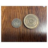 American legion and US marine corps tokens