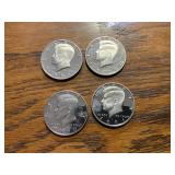 (4) Proof Kennedyï¿½s half dollar