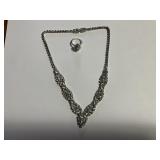 Necklace marked Kramer w/ ring