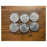 (4)1979P (2) 1980 P Susan B Anthonyï¿½s dollar