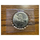 1989 $5 Marshell island commemorative coin (man