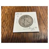 1918 walking liberty s mint
