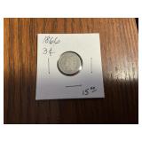 1866 three cent nickel