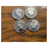 (4) Proof Kennedyï¿½s half dollar