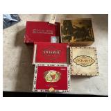 (5) cigar boxes, swisher sweet,Luis Martinezï¿½s,