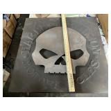 Harley Davidson motorcycle skull Decor sign