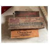 (3) Cheese Box Cloverleaf, Clover Bloom and