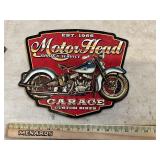 Motorhead Garage custom parts sign