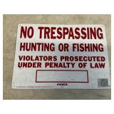 No trespassing hunting or fishing violations
