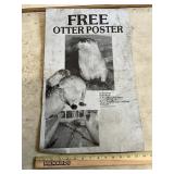 Free otter poster tin sign