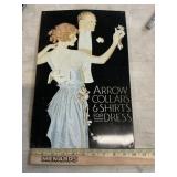 Arrow collars& shirts for dress sign