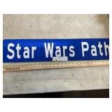 Double sided Star Wars Path sign
