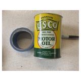 Usco motor oil can