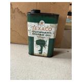 Texaco outboard motor oil SAE30 empty can