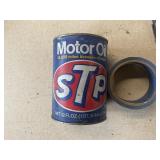 STP Motor oil Cardboard can