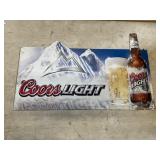 Coors Light Beer sign