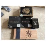 (5) cigar boxes