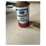 Sears radiator rust prevention mostly full can