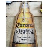 Corona Light wooden beer bottle sign