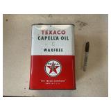 Texaco Capella oil can