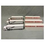(3) 1/64 Winross Trucks in boxes