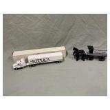 1/64 Ertl semi truck & Texaco Horse & Wagon bank