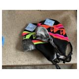 Knit winter ski hats, w/ faux fur lining new old