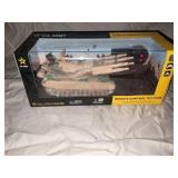 Remote control U.S. Army toy tank