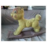 Plastic rocking horse marked empire tail broke