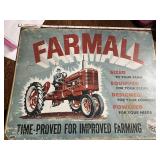 Farmall A tin sign