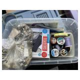 Sewing and knitting small tote with lid