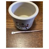 Small crock from Roseville Ohio hand painted by