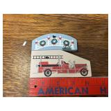 The Cats Meow Bow bridge and W.F.D. #7 Fire truck