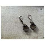 Handcuff earring marked 925