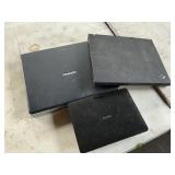 2 laptops and a dvd player untested and untried