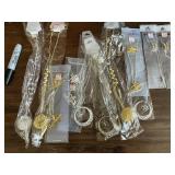 (12) necklaces w/ earrings nos