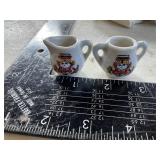 Mini ceramic vase and water pitcher and cup