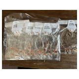 (12) kids necklaces w/earrings nos