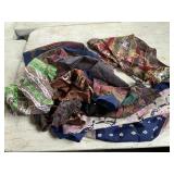 Lot of ladies scarves and babushkas