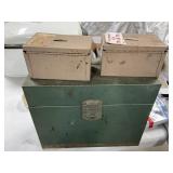 (3) Metal boxes NO KEYS