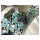 Corgi cup and slippers