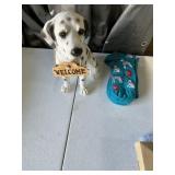 Dalmatian Statue and socks